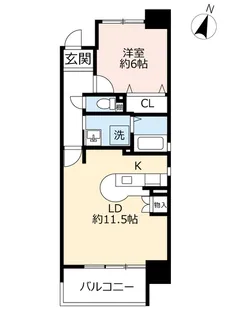 URシーサイドももちセンターステージ【5階】の間取り