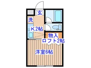畳屋町ハイツ【1階】の間取り