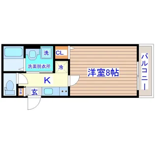 OUTRIGGER六十人町【2階】の間取り