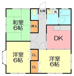 フレグランスルリ【1階】の間取り