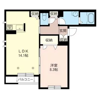 ガーデンハイツ【2階】の間取り