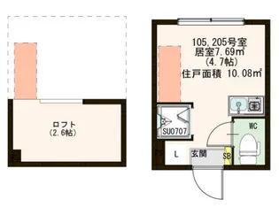ハーモニーテラス本町II【1階】の間取り