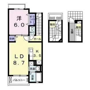 ココカーム【3階】の間取り