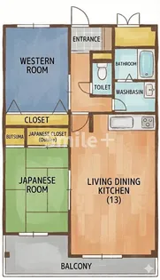 スカイロード【1階】の間取り