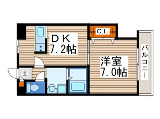 comfort稲荷【2階】の間取り