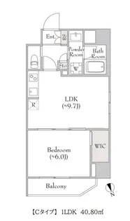 ルミークアン北上野【6階】の間取り