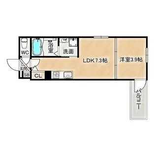 Z court 京橋【4階】の間取り