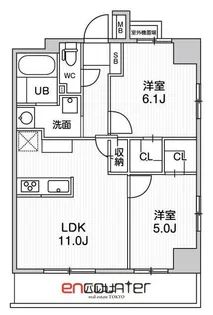ALTERNA日暮里【10階】の間取り