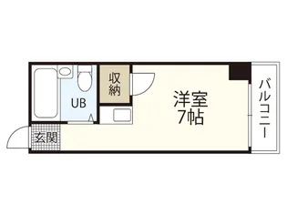 パートナー広島【2階】の間取り