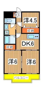 ネモト第三ビル【10階】の間取り