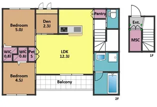 へーベルメゾン南大泉の間取り