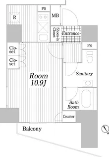 コートヒルズ広尾南【8階】の間取り