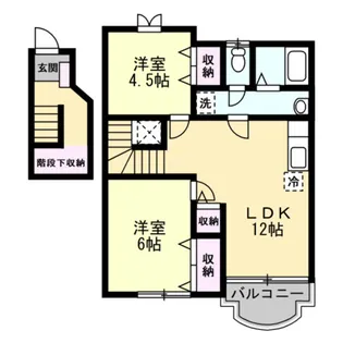 メゾンスターブル【2階】の間取り