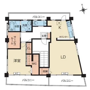 古谷マンション【2階】の間取り