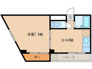パシフィック棚橋【4階】の間取り
