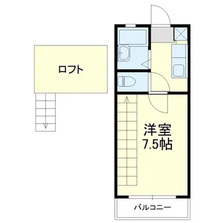 ビバリーハウスWEST【2階】の間取り