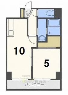 リバーライト菊水【7階】の間取り
