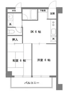 ラフォーレ江北【3階】の間取り