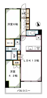 レジデンシャル東中野【10階】の間取り