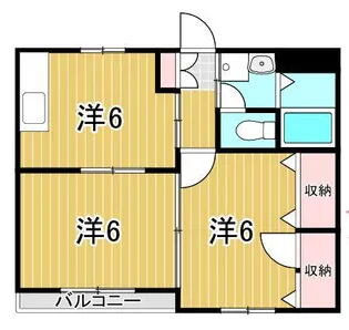 ガーデンスクエア梅島【1階】の間取り