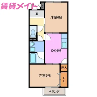 Surplus Twoピラカンサ【2階】の間取り