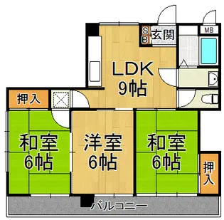 ハイムアルペンローズ【3階】の間取り