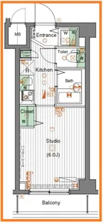 ガーラ大井町ゼームス坂上【3階】の間取り