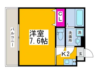 アンレーヴ羽衣【1階】の間取り