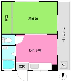 野口ビル【4階】の間取り