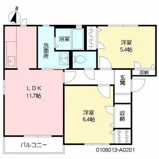 グランディール【2階】の間取り