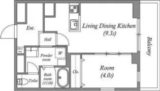 エクセラン池袋【4階】の間取り