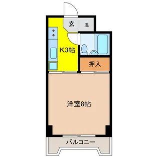 パレス90【7階】の間取り