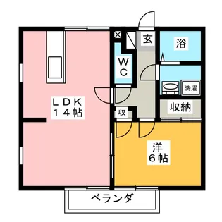 ラベンダーII【1階】の間取り