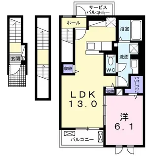 ノア タキノイ【3階】の間取り
