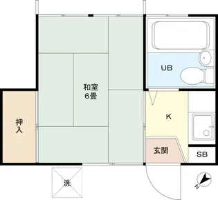 コーポ富紀【2階】の間取り