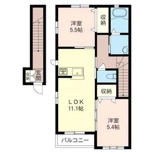 ルミエール A【2階】の間取り