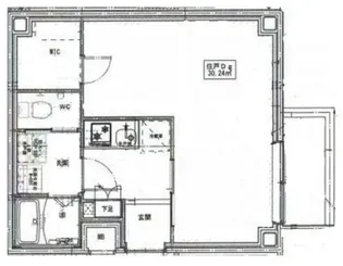 インヴェスタ大森東【1階】の間取り