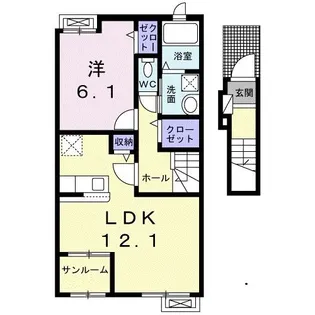 プリューム【2階】の間取り