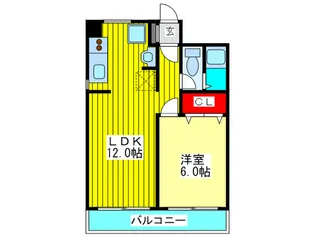 第1森ノ宮中央ハイツ【6階】の間取り