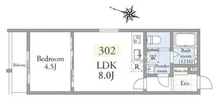 アーベインテラス南千住【3階】の間取り