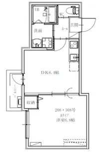 フォルトゥーナ打出浜【3階】の間取り