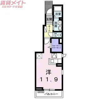 アニメート【1階】の間取り