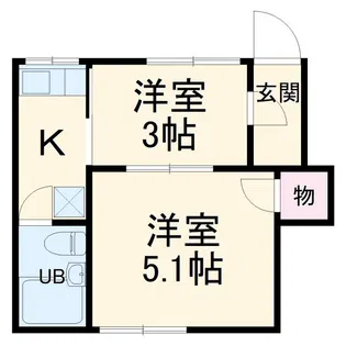 石田荘【2階】の間取り
