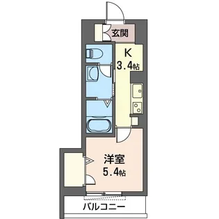 ヘルメスコート【2階】の間取り