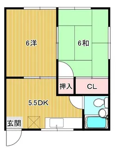祥光ハイツ【1階】の間取り