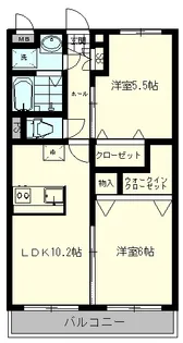 アヴァンツァートコルソ吉川美南【4階】の間取り