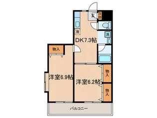 第二成城島田マンション【3階】の間取り