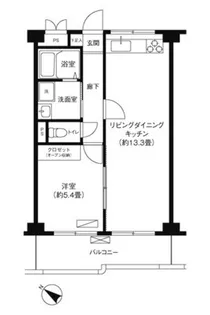 ベルプリューム高津【2階】の間取り