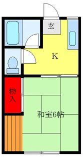 フジハイツ11号館【2階】の間取り