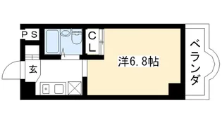 賀茂女子学生会館【4階】の間取り